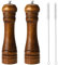 BINHAI Sal y Pimienta Molinillo Set, Sal Pimienta Molinillo Kit Manual Molinos Sólido con Fuerte Ajustable Molinillos de Cerámica 2 Piezas 8 Pulgadas (I 2 Colores Vintage)
