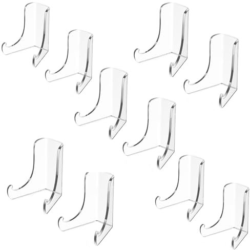 LIMEOW 10 Pcs Support Livre Support Assiette Support Carte Support Photo Porte Livre Support Cadre Chevalet Livre Présentoir Livre Idéal pour les Photos de Famille,Les Archives,La Vaisselle,etc