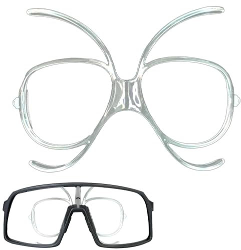 Genérico Adaptador de inserción para gafas de esquí: inserto óptico para gafas, marco interior plegable y flexible, accesorios profesionales para gafas de esquí y snowboard | Adaptateu