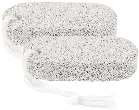 Époudeur En Pierre De Pied - Pierre Ponce Naturelle Pédicure | Polissante Et Adoucissante Naturelle | Pierre De Soin Des Pieds | 2 Pièces Adoucissant Naturel Pour Talons Mains Paumes Et Coudes Adultes