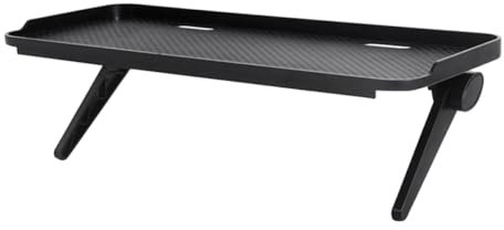 iplusmile Ripiano per Monitor e Mensola Porta TV Antiscivolo per Schermo Piatto, Supporto Rialzato Adattabile a Computer Desktop e Televisori, Scaffale Organizer per Ambienti Ordinati