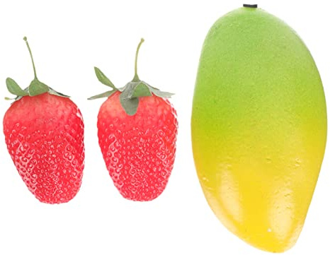 Milisten Set 3 Maracas Strumenti Musicali a Forma di Frutta in Plastica ABS, Resistenti a Deformazioni e Usura, Giocattolo Educativo per Ragazzo Ragazza, per Compleanni e Spettacoli
