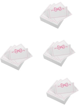 PRETYZOOM 400 Piezas Tarjetas De Lugar De Nombre Tarjetas De Lugar para De La Boda En Blanco De Asientos Rosa Papel
