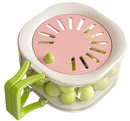 Colino per frutta, manico pieghevole 2 in 1, utensile da pranzo multifunzionale - setaccio e scolapasta, per casa, insalata, cibo, frutti di bosco, cucina, preparazione, campeggio, fragola,