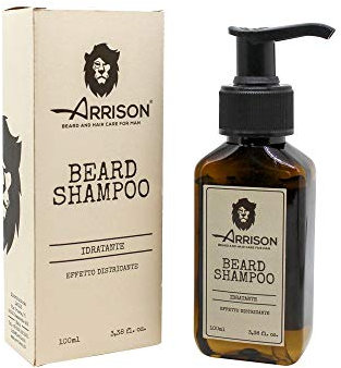 ☆ ARRISON® BEARD ☆ Bartshampoo 100 ml Made in Italy - Reinigt und befeuchtet den Bart, verbessert seine Gesundheit und stärkt ihn - Mit einem angenehmen Duft, verleiht Glanz und Feuchtigkeitz