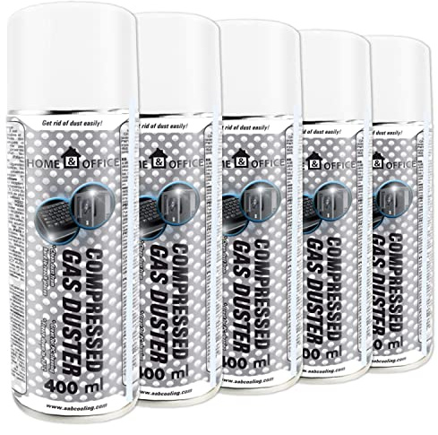 AABCOOLING Home&Office - Spray de aire comprimido K1 de 400 ml, limpiador de aire comprimido, equipo de limpieza, portátil, aire comprimido, soplador de polvo, material de oficina