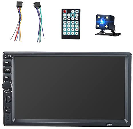 Peukerty Universale 7 Pollice 2 Din Touch Screen Lettore Stereo MP5 Bluetooth Multimedia Player con Fotocamera 7018B