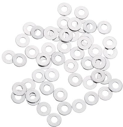 QUARKZMAN 50 rondelle M1.6, 1,6 x 4 x 0,3 mm, spesse, in acciaio inox 304, distanziatori piatti per viti, bulloni, automobili, macchinari industriali
