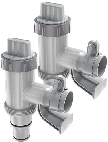 Asyduey Adattatore per Tubo Flessibile per Piscina, Parti di Ricambio per Piscina Staffa per Tubo Flessibile per Piscina e Valvola A Stantuffo per Piscina Fuori Terra