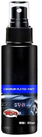 Générique Polish pour Chrome Auto - Polish Restaurateur Chrome Spray pour Voiture,Nettoyant Camion Bateau VUS Camping-Car Acier Inoxydable Aluminium Laiton Cuivre Métal Véhicule Maison Cuisine
