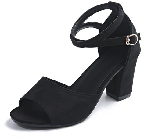 Generisch Sandales élégantes pour femme pour un look décontracté pour le travail, les rendez-vous et les vacances. Design à bout ouvert avec talons hauts pour la mode estivale