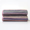 Odyssey 100% Recycled Cotton Bath Sheet Set - Multi Coloured Remnant Yarn Stripe, Absorbent, Quick Dry, 2 x Large Bath Towels 90 x 150cm, Lightweight 400GSM