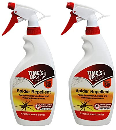 Time's Up Spider Repellent Peppermint Oil Spray 500ml - Set of 2