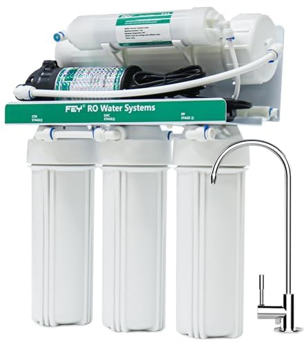 Impianto ad osmosi inversa, sistema di filtraggio dell'acqua 600 GPD RO sotto il lavandino, sistema ad osmosi inversa a 5 stadi con pompa, sistema di filtraggio dell'acqua RO Dring ultra sicuro,