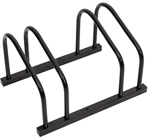 vidaXL Bicicletero para 2 Bicicletas Acero Negro, portabicicletas, Soporte para Bicicletas, portabicicletas, almacenaje para Bicicletas