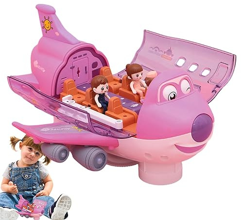 SENZZ Avion jouet électrique rotatif avec lumières, modèle 360°, jeu pour enfants de plus de 3 ans