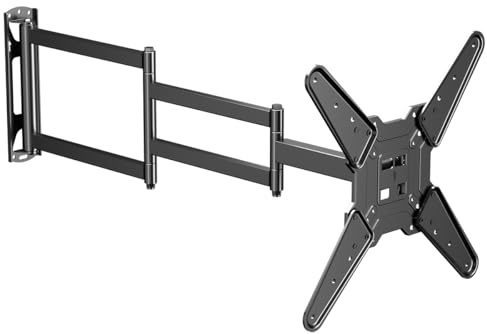 suptek Support Mural TV avec Bras d'extension de 1020 mm pour Téléviseurs 26-65 Pouces jusqu'à 40 kg, Support TV Mural d'angle, VESA Max 400x400 mm, Pivotant et Inclinable A1L