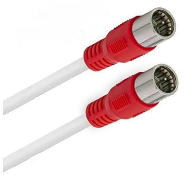 FRITZ!Box 6690 Cable Router Netzwerk Anschlusskabel Deluxe Premium Vollkupfer Kabel 8K Schnellstecker Rot 1,5 Meter