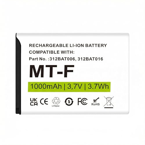 Akku für AVM Fritz!Fon C5, 1000mAh Li-Ionen Neuer Verbesserter Ersatzakku für AVM Fritz!Fon C5, C4, M2, Fritzfon Telefon 312BAT006, 312BAT016,312BAT006CS-FVM446CL