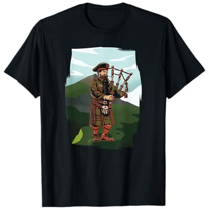 Cornemuseur Cornemuse-Instrument Bagpipes Écosse Cornemuse T-Shirt