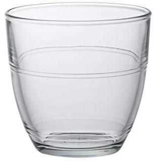 Duralex 1017AB06C0111 Gigogne Trinkglas, Wasserglas, Saftglas, 220ml, Glas, transparent, 6 Stück