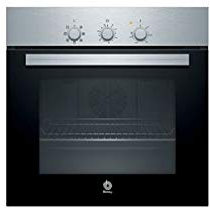 Balay - Horno Multifunción, 60 cm, Serie Acero, Puerta Abatible, Aire caliente 3D Profesional, 3HB2010X0