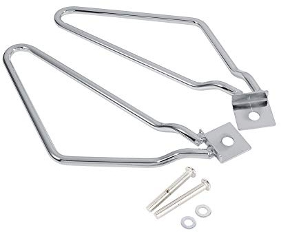 Soportes Para Alforjas De Moto Compatibles Con XL883/1200 HD1450/1584 Soporte De Montaje En Hierro Cromado Resistente A La Corrosión Fácil De Instalar Sin Necesidad De