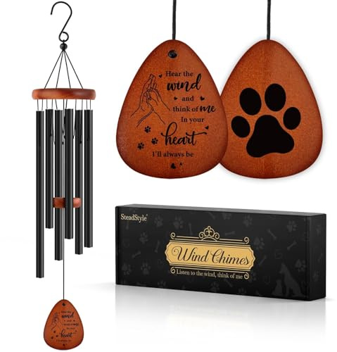 SteadStyle Pet Memorial Gifts for Dogs, Dog Memorial Wind Chimes