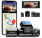 AZDOME 3 Channel Dash Cam 2K+1080P+1080P with 5G Wi-Fi GPS Front Rear and Inside Three Way Triple Car Camera, IR Night Vision, 24H Parking Mode, Super Capacitor, Support 256GB Max(M550Pro-3CH)