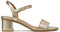 Geox Mädchen Aurely 50 B Heeled Sandal, Lt Gold, 39 EU