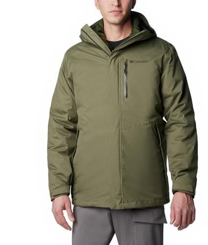 Columbia Homme Oak Harbor Jacket Manteau D'hiver Interchangeable 3 En 1, Vert Pierre., XL EU