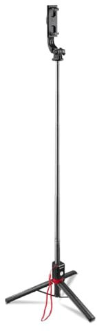 Hama Trípode de Palo Selfie para teléfono móvil 30 – 110 cm con Disparador de Foto/vídeo (Ultraligero 195 g tamaño del Paquete 24 cm, Palo Selfie con trípode y Mando a Distancia Bluetooth, Soporte