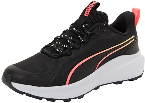 Puma Skyrocket Lite Trail Chaussures de Course Unisexes Noir/Rose Pur-Apple Spritz, 45 EU, Puma Black Pure Pink Apple Spritz, 45 EU