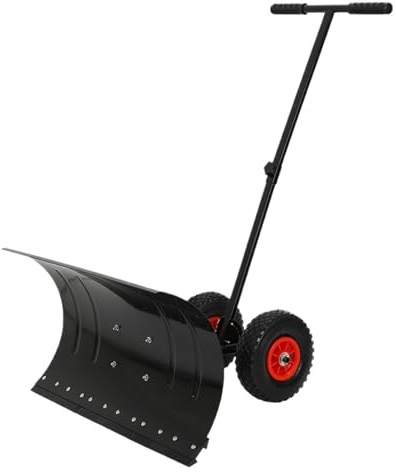 Pala Da Neve A Mano Con Ruote, Tavola, Spazzaneve For Uso Domestico, Strumento, Veicolo, Manufatto