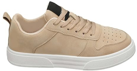 Zapatos de ocio para hombre, anchos, para monopatín, ortopédicos, tallas grandes, ligeros, de verano, calle, con cordones, clásicos, cómodos, de trabajo, caqui, 48 EU