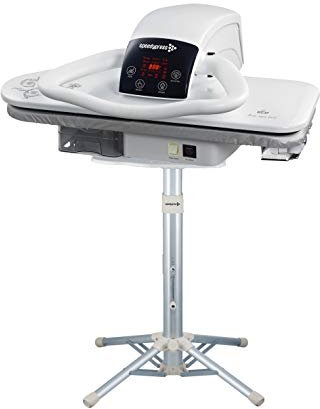 70HD-W Pressa da Stiro a Vapore Heavy Duty 1600watt Bianca 68cm + Stand by Speedypress (Attacco Ferro, Filtro e Coperchio)