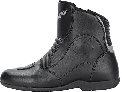 FTS-1 S Stiefel, Kurzer Tourenstiefel, CE Zertifiziert, Robuster Motorradstiefel, Schalthebelverstärkung, Pflegeleicht, Seitlicher Reißverschluss, Gr. 40