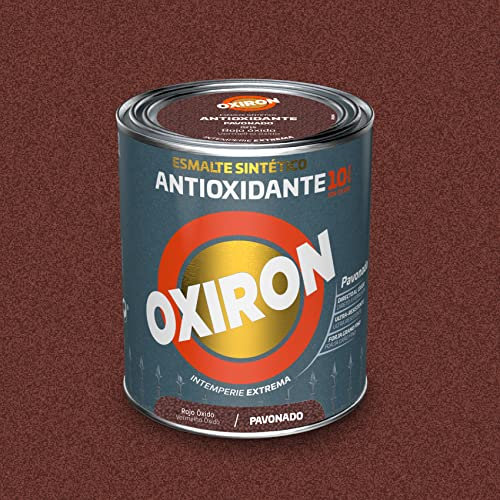 OXIRON Esmalte Antioxidante Pavonado Rojo Óxido 750 ml