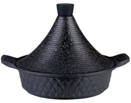 Baumalu, Tajine 28 cm avec couvercle, inox, compatible tous feux dont induction, cuisson homogène et rapide, taille 28 cm, couleur inox, Acier Inoxydable