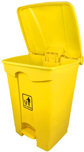 IDEAL 365 45 Litre Step On Plastic Yellow Medical Clinical Waste Bin