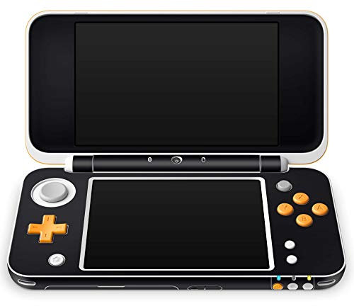 Skins4u Aufkleber Design Schutzfolie Skin kompatibel mit Nintendo New 2DS XL Solid State Black