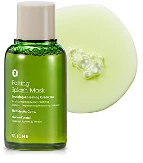 BLITHE Patting Splash Mask Green Tea – Beruhigend, heilend, Milchsäure-Peeling für Akne-Haut, vegane K-Beauty, ölregulierend & porenklärend (70ml)