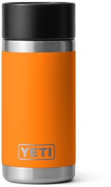 YETI Rambler 12 oz Bottle, Stainless Steel, Vacuum Insulated, with Hot Shot Cap, King Crab