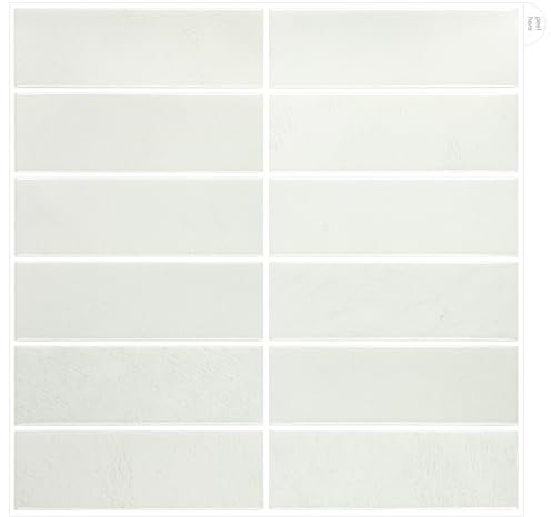 WoStick Adesivi per piastrelle da cucina, 10 fogli, autoadesivi, per cucina e bagno (30,5x30,5 cm)