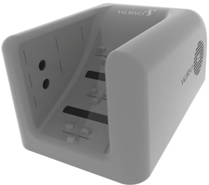 VALIRYO Séche-Pieds - Séchoir à pieds avec flux d’air 360º - Activation par capteur automatique et lumière UV pour une hygiène supérieure - Séchage complet, confortable et sûr (Dusty Grey Gloss)