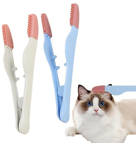 Détachant pour larmes de chien, peigne pour taches de larmes de chien | Brosse de nettoyage des yeux de chien, 2 pièces, peigne pour les yeux de chien,Brosse anti-taches portative pour animaux de comp