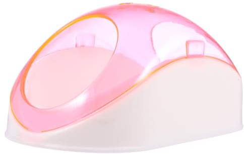 TOGEVAL Hamster Sand Bath House Chinchilla Sand Bathroom Relieve PET Stress Naturally Clean Fur Plastic Half Design 16 X 8.5 X 6Cm Home Use Scoop for Small Pets