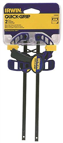 IRWIN Quick Grip 530062 4-1/2 Quick-Grip One-Handed Micro Bar Clamp 2 Count
