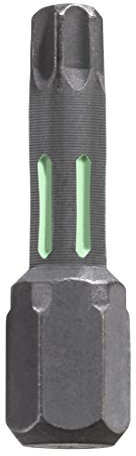 kwb 2 x Bits 25 mm TORX 25 Torsion (TQ 60 Stahl, Torsionszone, ISO 1173, Antrieb C6.3)