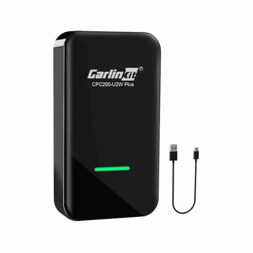Wired Carplay USB Dongle,Android Auto, Mirroring,Smartphone Link Receiver for The Vihecle with Android System carplay Upgrade/USB Connect/SIRI Voice Control/Google and Waze maps